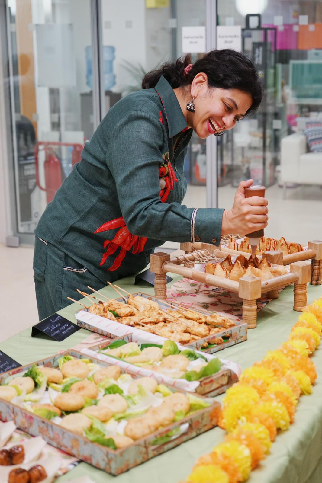 Chef preparing gourmet meal